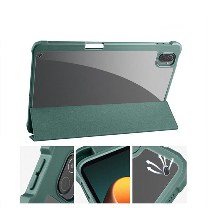 Чохол-книжка BeCover Soft Edge для Xiaomi Mi Pad 5/5 Pro Dark Green (708363)