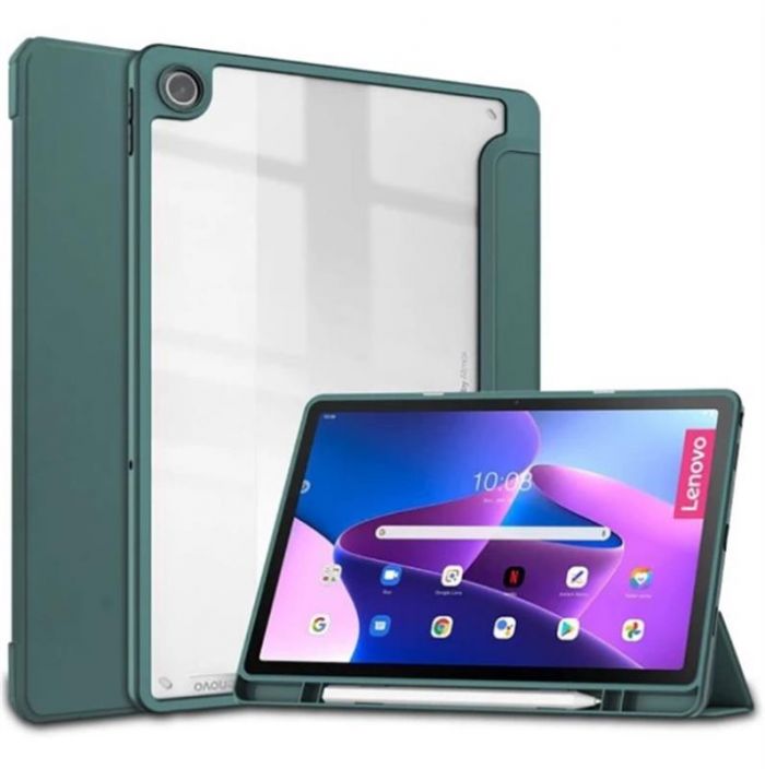 Чохол-книжка BeCover Soft Edge для Lenovo Tab M10 Plus TB-125F (3rd Gen)/K10 Pro TB-226 10.61" Dark Green (708368)