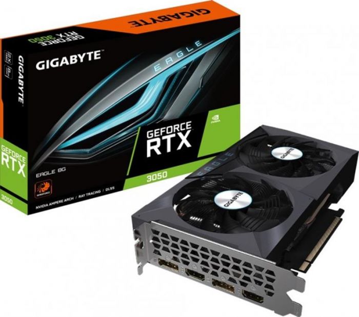 Відеокарта GF RTX 3050 8GB GDDR6 Eagle Gigabyte (GV-N3050EAGLE-8GD)