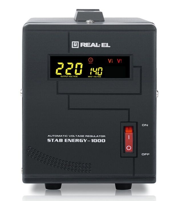 Стабілізатор REAL-EL Stab Energy-1000 Black