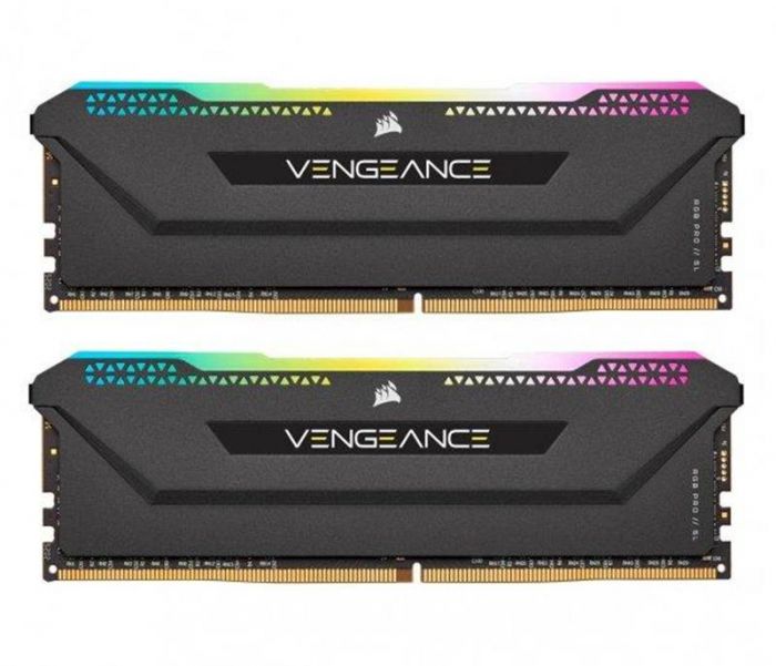 Модуль пам`ятi DDR4 2x16GB/3200 Corsair Vengeance RGB Pro SL Black (CMH32GX4M2E3200C16)