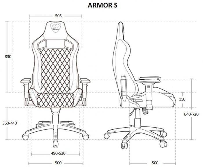 Крісло для геймерів Cougar Armor S Royal Black