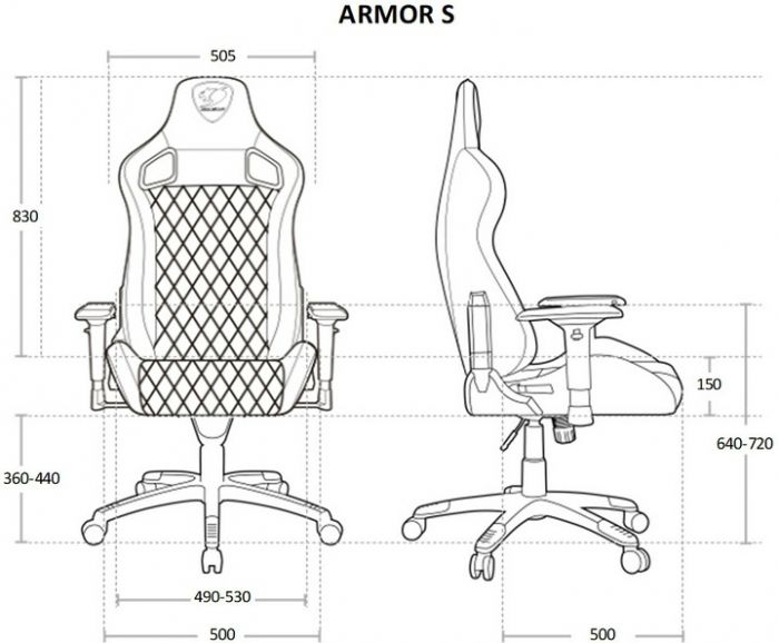 Крісло для геймерів Cougar Armor S Black