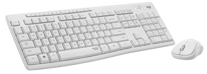 Комплект (клавiатура, миша) бездротовий Logitech MK295 Combo White USB (920-009824)