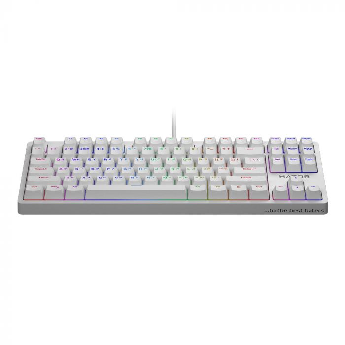 Клавіатура Hator Rockfall Evo TKL Optical Ukr White (HTK-631)