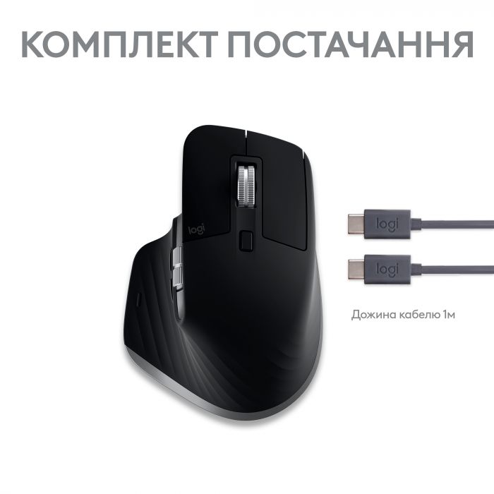 Мишка Bluetooth Logitech MX Master 3S For Mac Space Grey (910-006571)