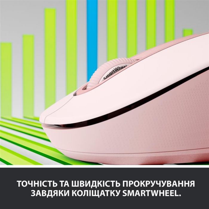 Мишка бездротова Logitech Signature M650 L Rose (910-006237)