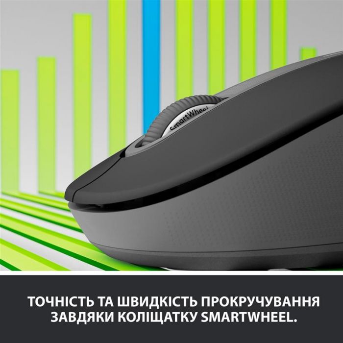 Мишка бездротова Logitech Signature M650 (910-006253) Graphite USB