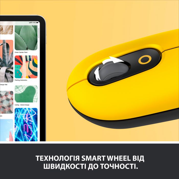 Мишка бездротова Logitech POP Mouse Bluetooth (910-006546) Blast Yellow