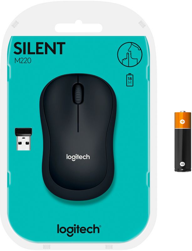 Мишка бездротова Logitech M220 Silent (910-004878) Charcoal USB