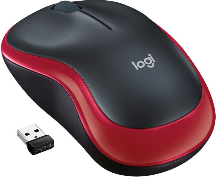 Мишка бездротова Logitech M185 (910-002240) Red USB