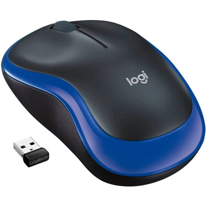 Мишка бездротова Logitech M185 Blue (910-002239)