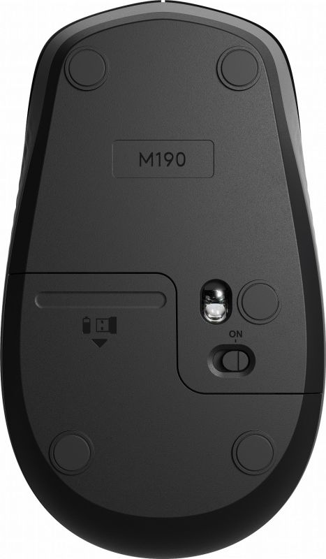 Мишка бездротова Logitech M190 Wireless Charcoal (910-005905)