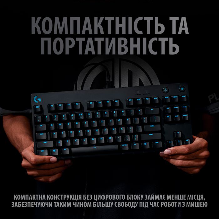 Клавiатура Logitech G Pro Mechanical Gaming USB (920-009392)