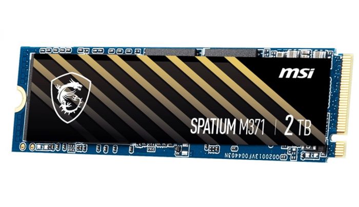 Накопичувач SSD 2TB MSI Spatium M371 M.2 2280 PCIe 4.0 x4 NVMe 3D NAND TLC (S78-440Q450-P83)