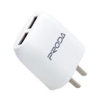 Мережевий зарядний пристрій Proda RP-U21 Flat (2USB 2.1А) 220V вилка Тип А (CN) White (2000700002531)