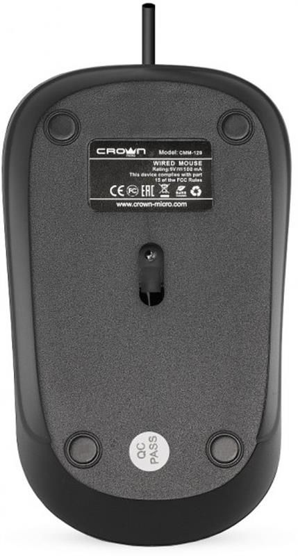 Мишка Crown CMM-129 Black USB