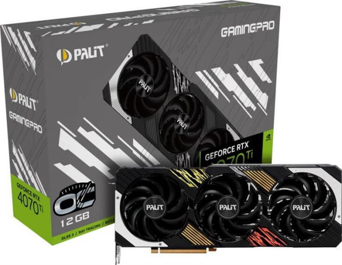 Відеокарта GF RTX 4070 Ti 12GB GDDR6X GamingPro OC Palit (NED407TT19K9-1043A)