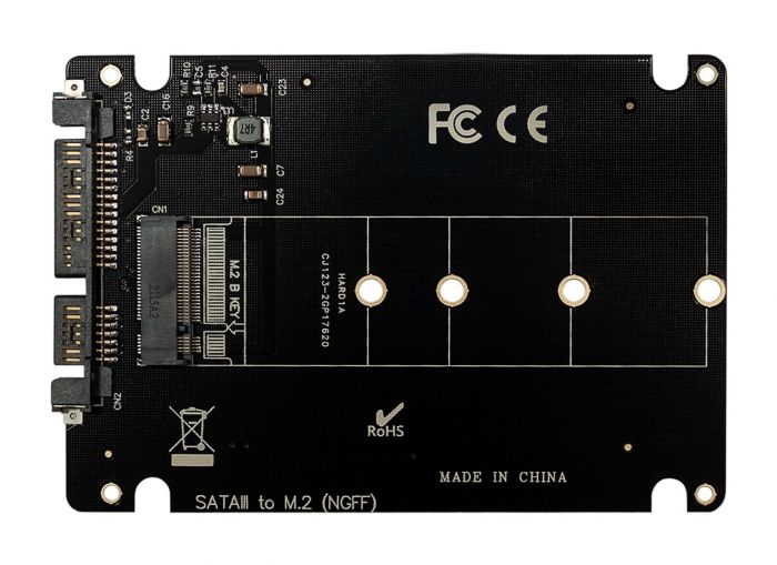 Плата розширення Frime (ECF-PCIEtoSSD015) PCI-E-4хM2, PLX8747