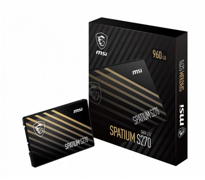 Накопичувач SSD  480GB MSI Spatium S270 2.5" SATAIII 3D TLC (S78-440E350-P83)