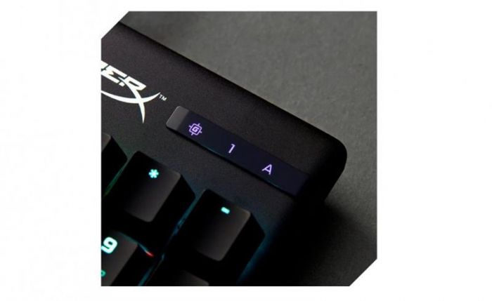 Клавіатура HyperX Alloy Origins Red RGB PBT ENG/RU Black (639N3AA) USB