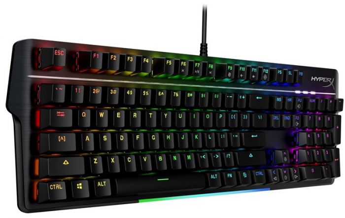 Клавіатура HyperX Alloy MKW100 TTC Red USB RGB ENG/RU Black (4P5E1AX) USB