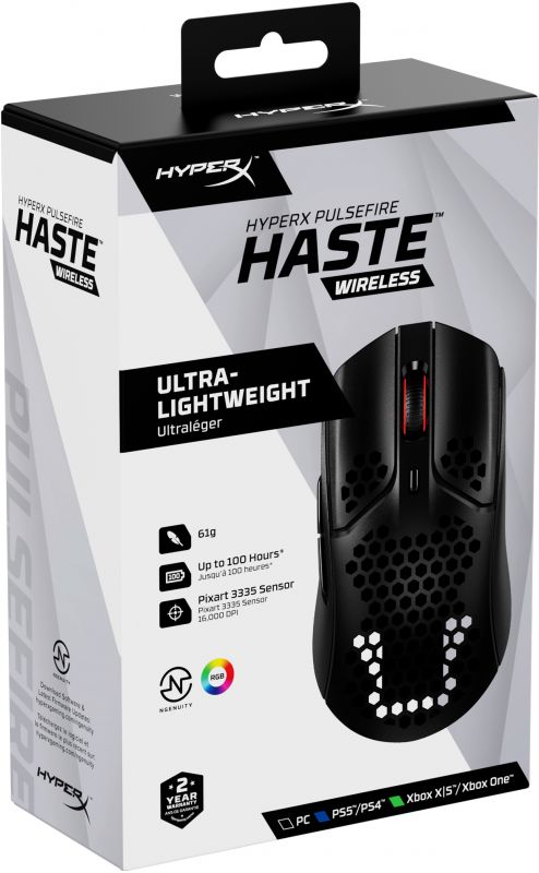 Мишка бездротова HyperX Pulsefire Haste WL Black (4P5D7AA) USB