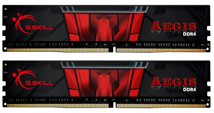 Модуль пам`ятi DDR4 2x8GB/2666 G.Skill Aegis (F4-2666C19D-16GIS)