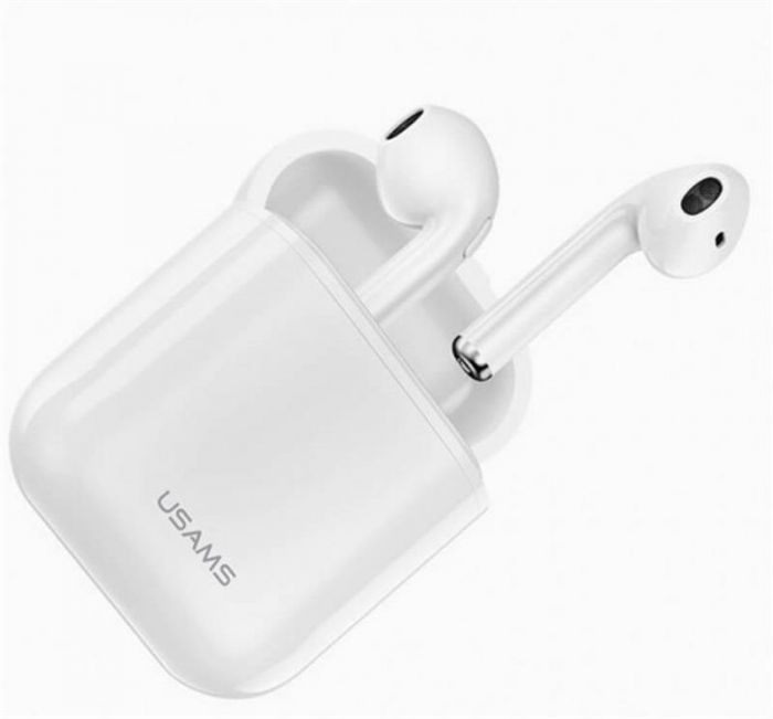 Bluetooth-гарнітура Usams US-LQ001 LQ White (6958444969718)