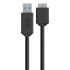 Кабель Belkin USB 3.0 - MicroUSB 3.0 (5Gbps) 0.9 м Black (F3U166bt03-BLK)