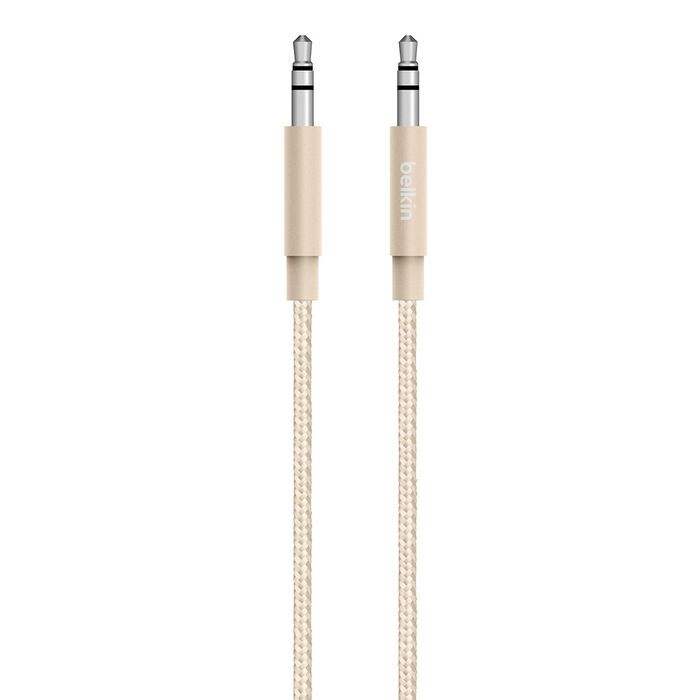 Аудіо-кабель Belkin Premium 3.5 мм - 3.5 мм (M/M), 1.2 м Gold (AV10164BT04-GLD)