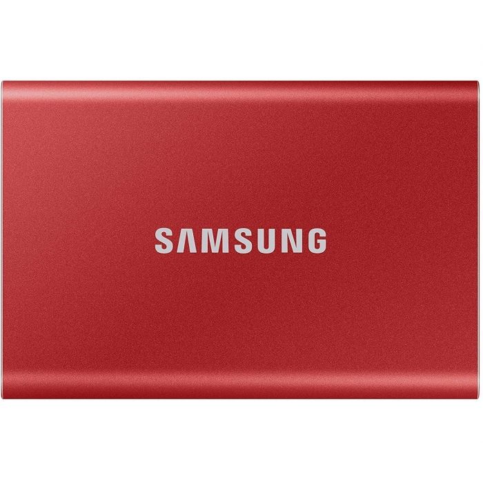 Накопичувач зовнішній SSD 2.5" USB 1.0TB Samsung T7 Red (MU-PC1T0R/WW)