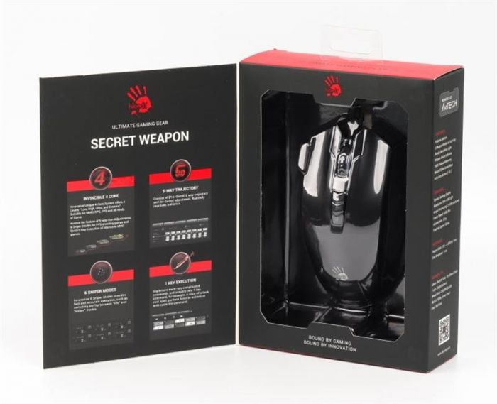 Мишка A4Tech V9MA Bloody Black USB