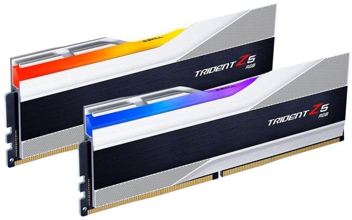 Модуль пам`ятi DDR5 2x32GB/6000 G.Skill Trident Z5 RGB Silver (F5-6000J3238G32GX2-TZ5RS)