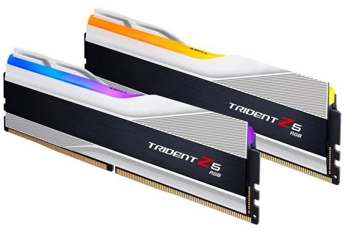 Модуль пам`ятi DDR5 2x32GB/6000 G.Skill Trident Z5 RGB Silver (F5-6000J3238G32GX2-TZ5RS)