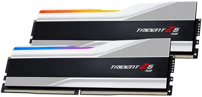 Модуль пам`ятi DDR5 2x32GB/6000 G.Skill Trident Z5 RGB Silver (F5-6000J3238G32GX2-TZ5RS)
