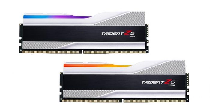 Модуль пам`ятi DDR5 2x32GB/6000 G.Skill Trident Z5 RGB Silver (F5-6000J3238G32GX2-TZ5RS)