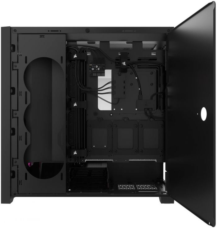 Корпус Corsair iCUE 5000D RGB AirFlow Tempered Glass Black (CC-9011242-WW) без БЖ