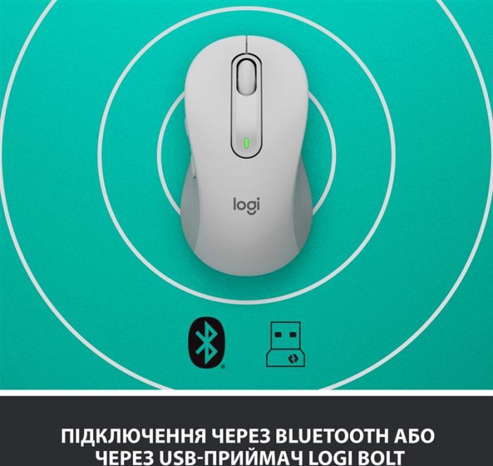 Мишка бездротова Logitech Signature M650 Off-White USB (910-006255)