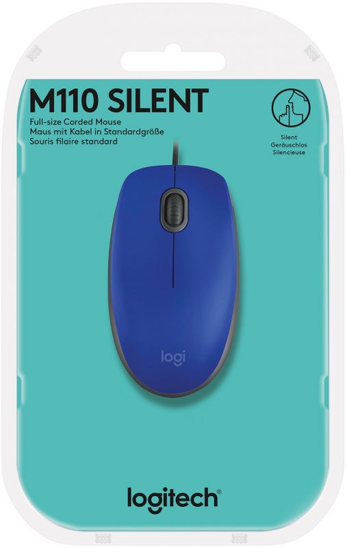 Мишка Logitech M110 Silent Blue USB (910-005488)