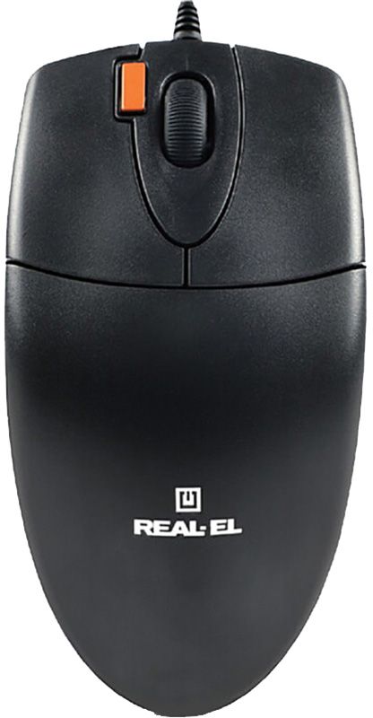 Мишка REAL-EL RM-220 Black (EL123200026)