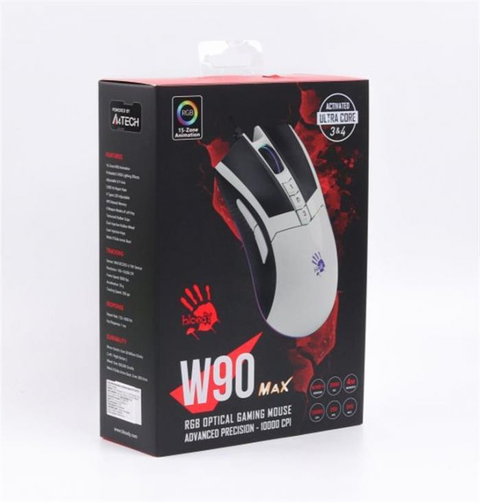 Мишка A4Tech Bloody W90 Max Panda White