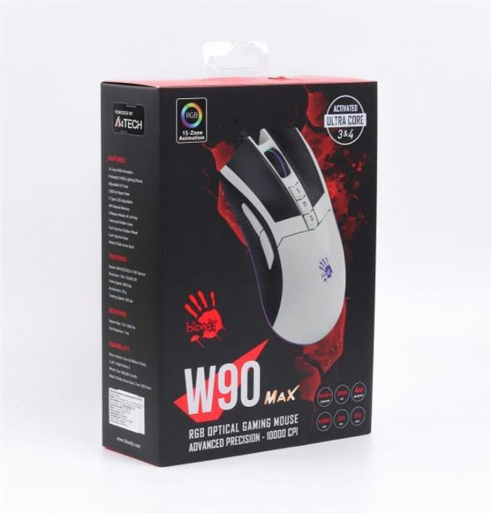 Миша Bloody W90 Max Panda White