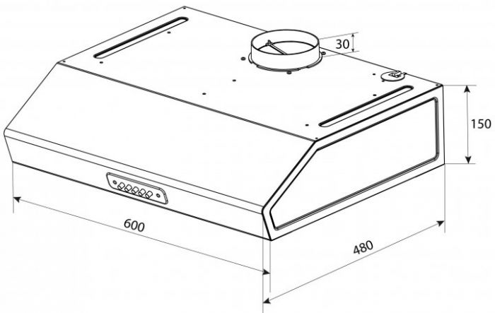 Витяжка Pyramida WHK 60 WH