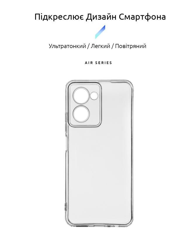 Чохол-накладка Armorstandart Air для Realme C33 Camera cover Transparent (ARM65763)