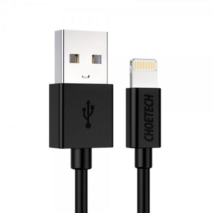 Кабель Choetech USB - Lightning (M/M), 1.8 м, Black (IP0027-BK)