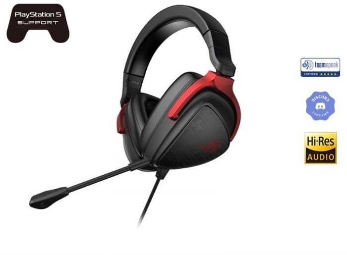 Гарнітура Asus ROG Delta S Core Black/Red (90YH03JC-B1UA00)