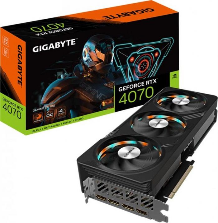 Відеокарта GF RTX 4070 12GB GDDR6X Gaming OC Gigabyte (GV-N4070GAMING OC-12GD)