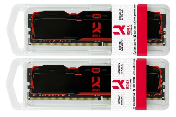 Модуль пам`ятi DDR4 2x4GB/2666 GOODRAM Iridium X Black (IR-X2666D464L16S/8GDC)