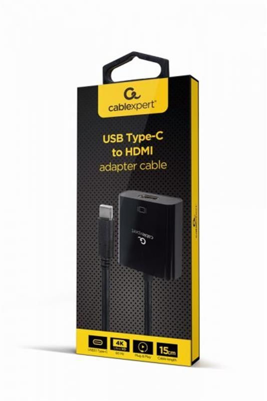 Адаптер Cablexpert USB Type-C - HDMI (M/F) Black (A-CM-HDMIF-04)